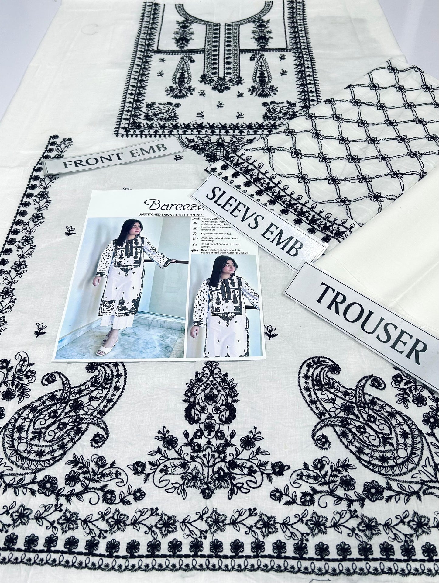 UMZAY LAWN FANCY EMBROIDED 2PC