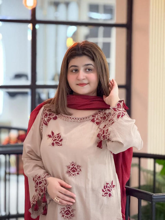 UMZAY PREMIUM AIR JET DHANAK 3PC EMB