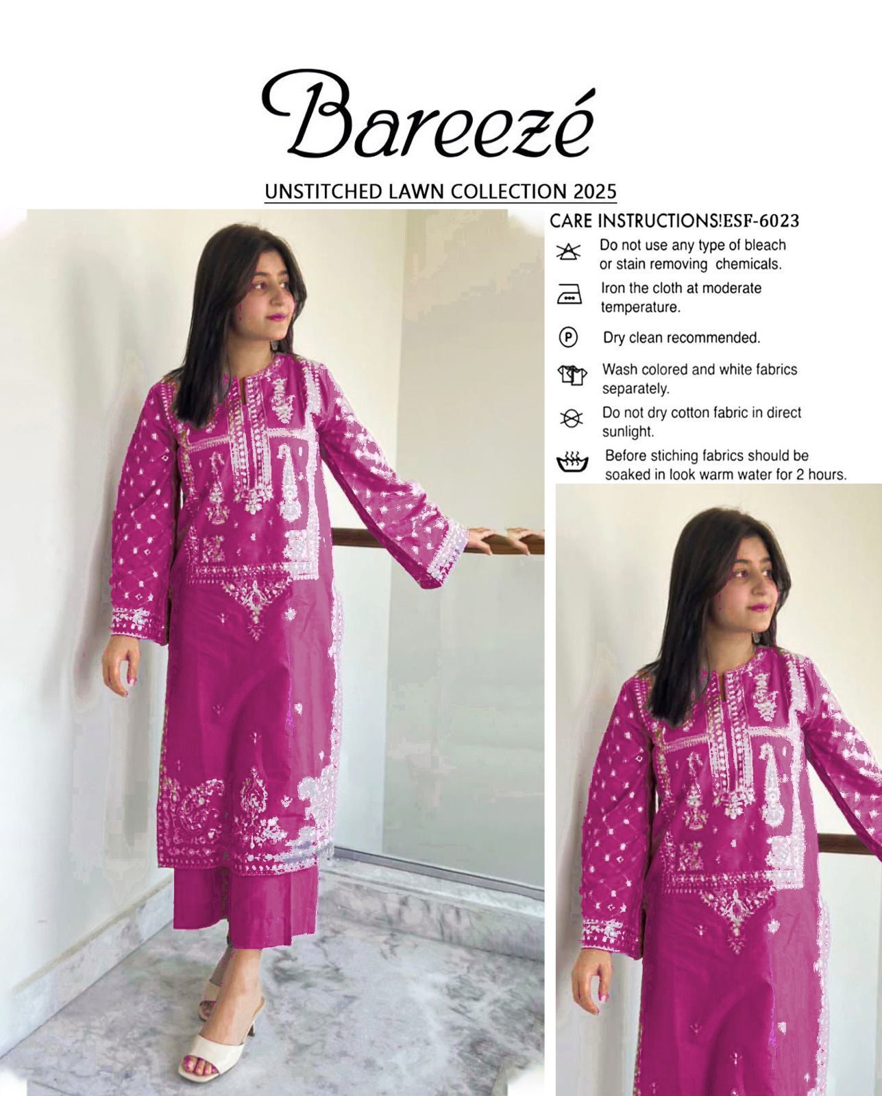 UMZAY LAWN FANCY EMBROIDED 2PC