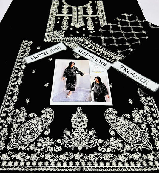 UMZAY LAWN FANCY EMBROIDED 2PC