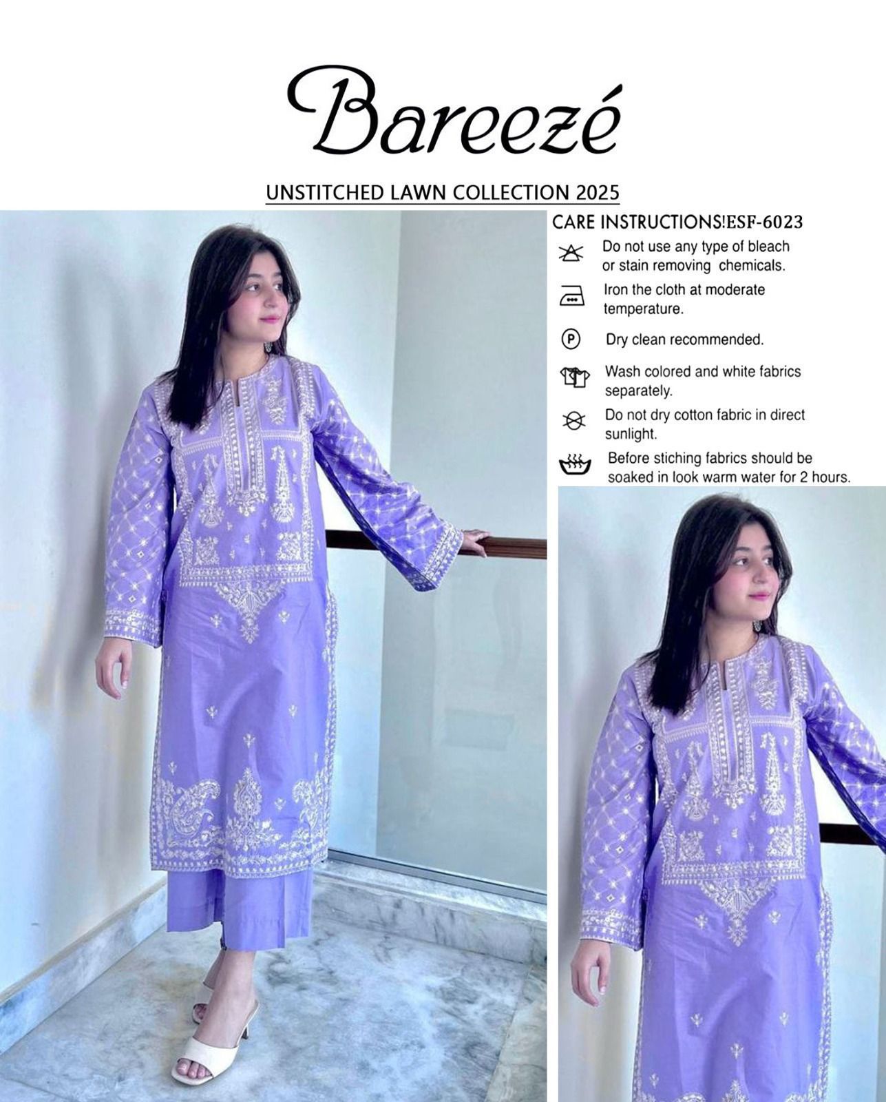 UMZAY LAWN FANCY EMBROIDED 2PC