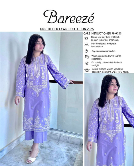 UMZAY LAWN FANCY EMBROIDED 2PC