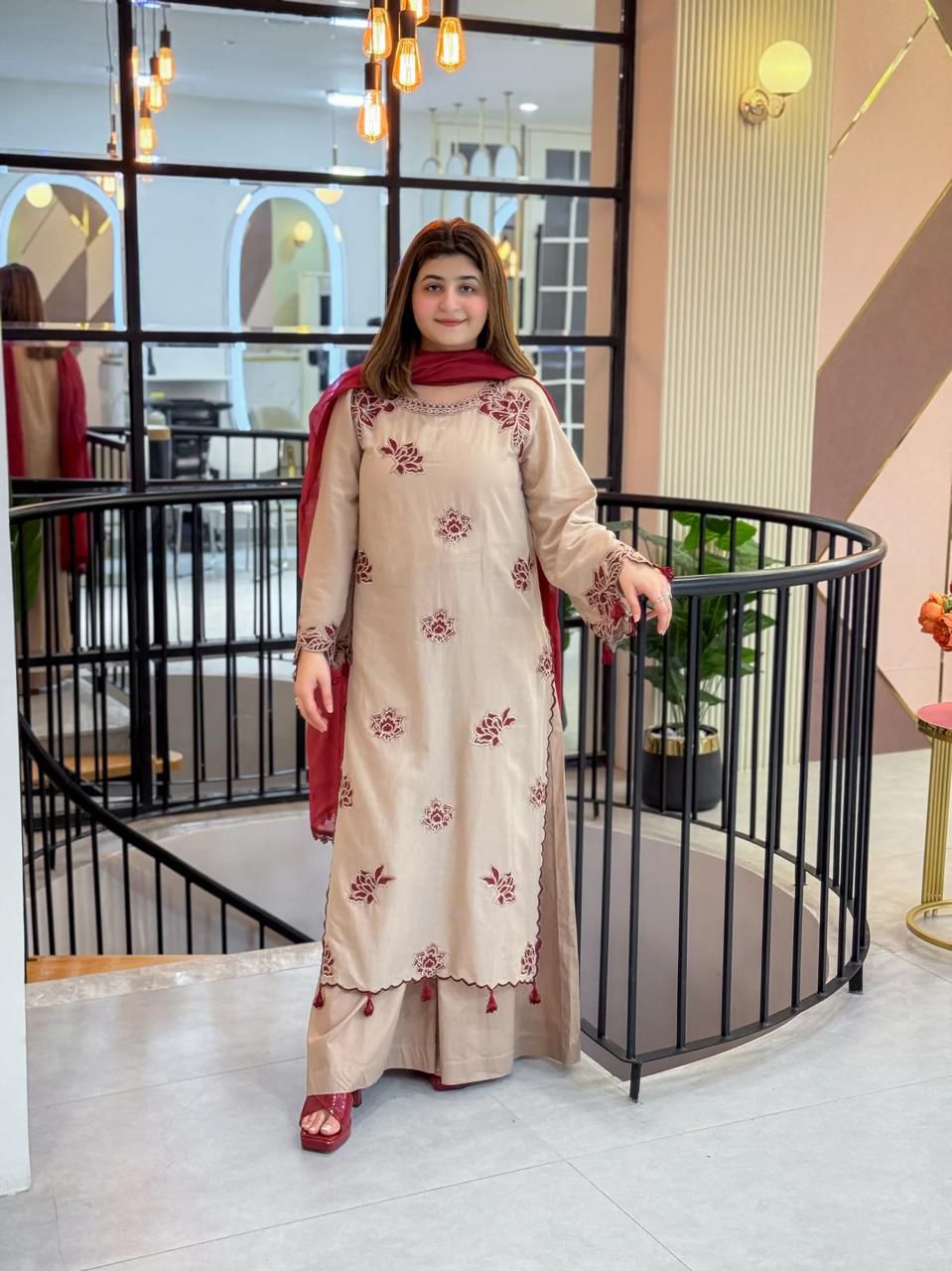 UMZAY PREMIUM AIR JET DHANAK 3PC EMB